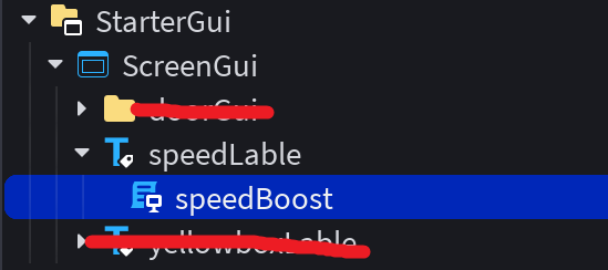 Eksempel på boost-melding på skjermen